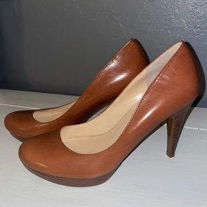 MARC FISHER Brown Leather Heels